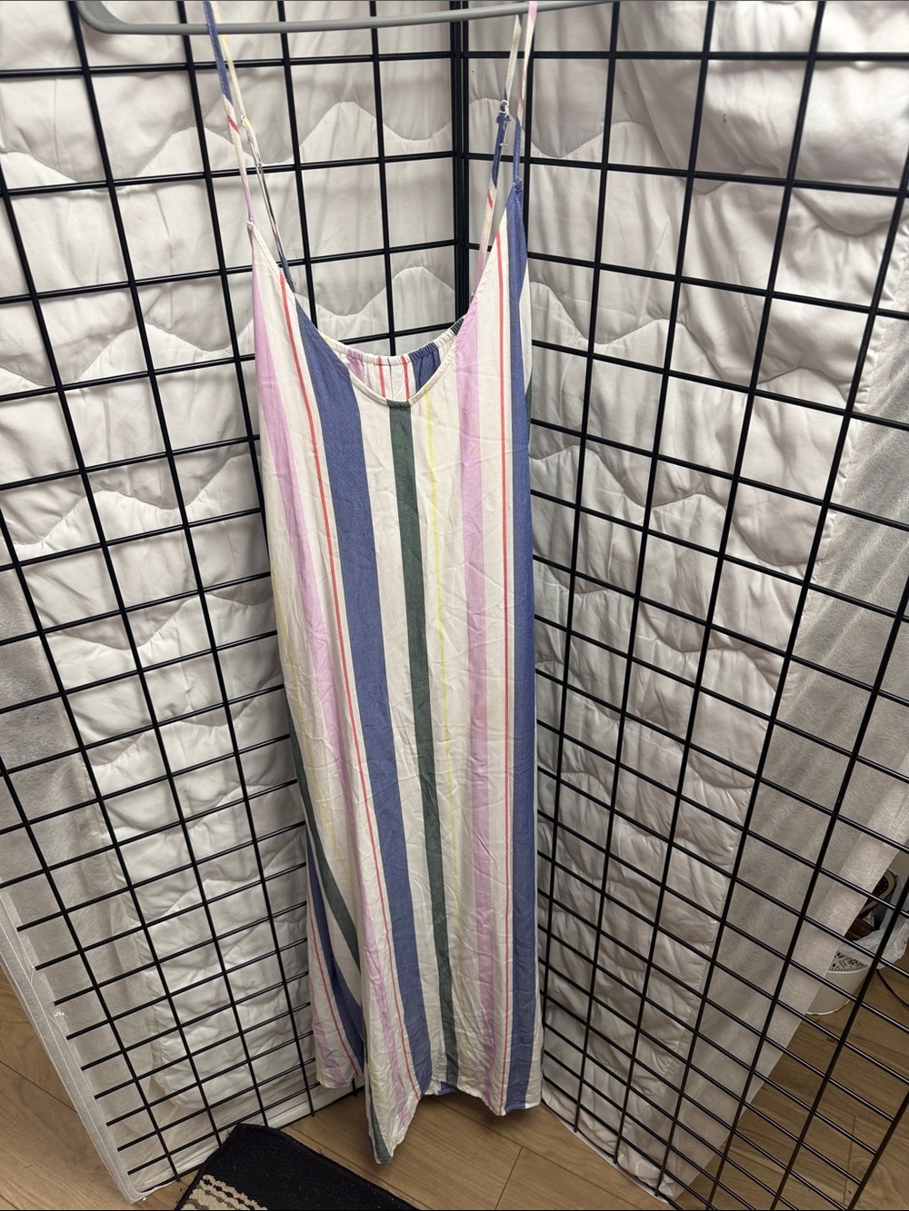 Old Navy Striped Pastel Maxi Dress - Pink, Blue, Green, Cream